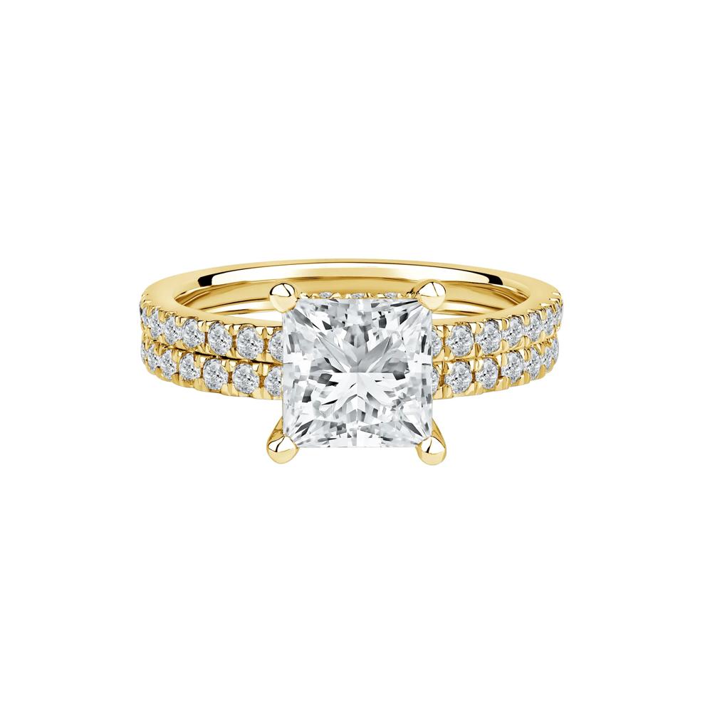 Charlotte Lab Grown Diamond Engagement Ring Set in 14K Yellow Gold (2 3/4 ct. tw.) – Image 1 of 4