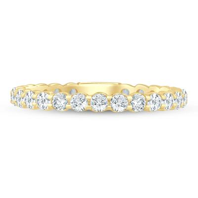 Lab Grown Diamond Round Sizeable Eternity Band in 14K Yellow Gold (1 ct. tw.)