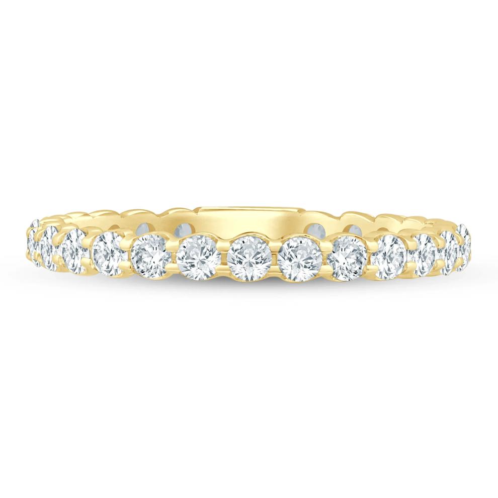 Lab Grown Diamond Round Sizeable Eternity Band in 14K Yellow Gold (1 ct. tw.) – Image 1 of 3