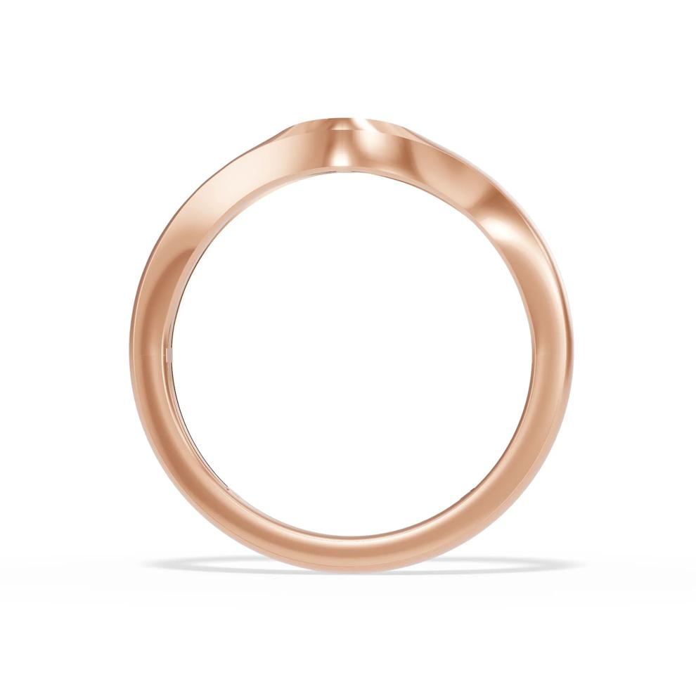 Plain 5MM Contour Band in 10K Rose Gold – Image 2 of 4