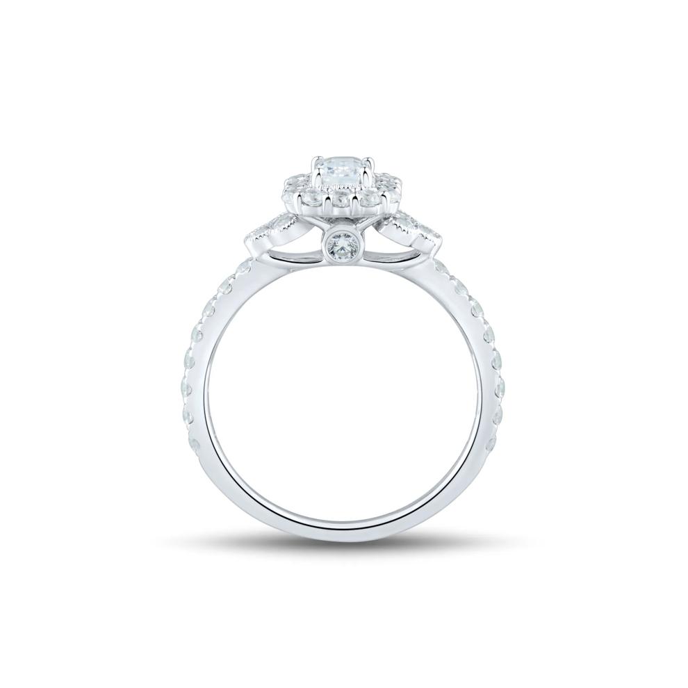 1 ct. tw. Emerald-Cut Diamond Engagement Ring in 14K White Gold – Image 2 of 3