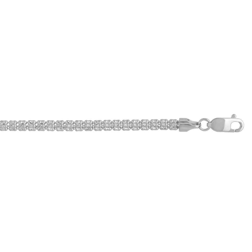 Solid Curb Chain in 14K White Gold, 3.1MM, 20" – Image 3 of 4