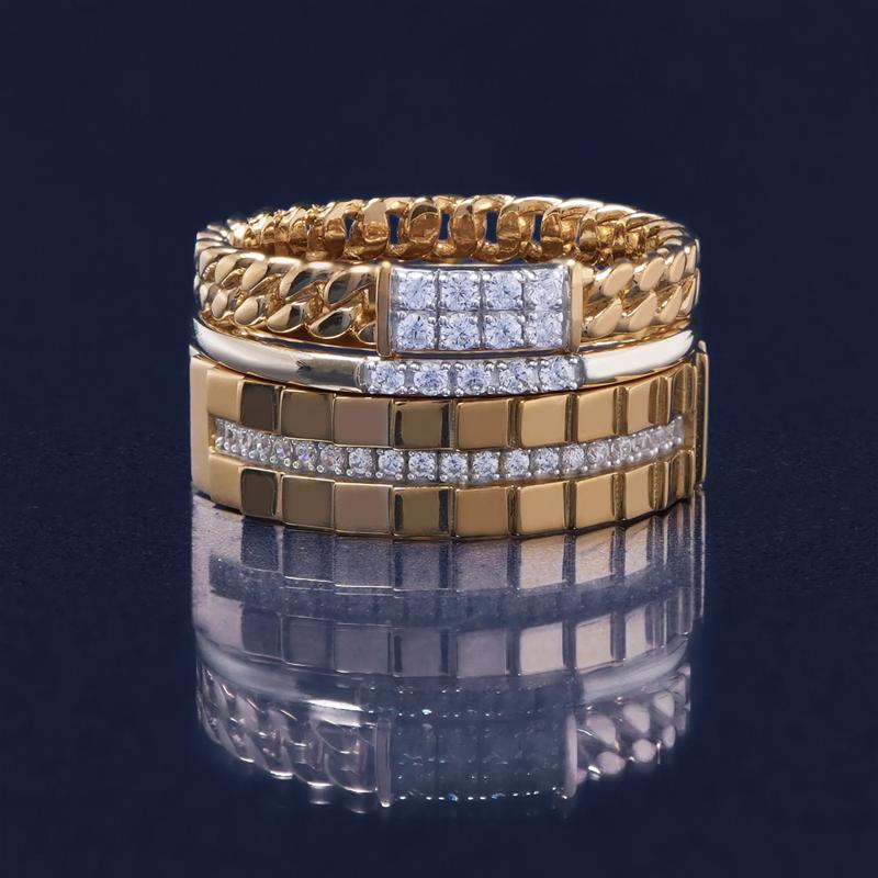 Ribbed Diamond Line Ring in Vermeil &#40;1/10 ct. tw.&#41; – Image 7 of 7