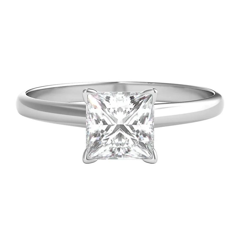 1 ct. tw. Diamond Solitaire Engagement Ring in 14K White Gold  – Image 1 of 3