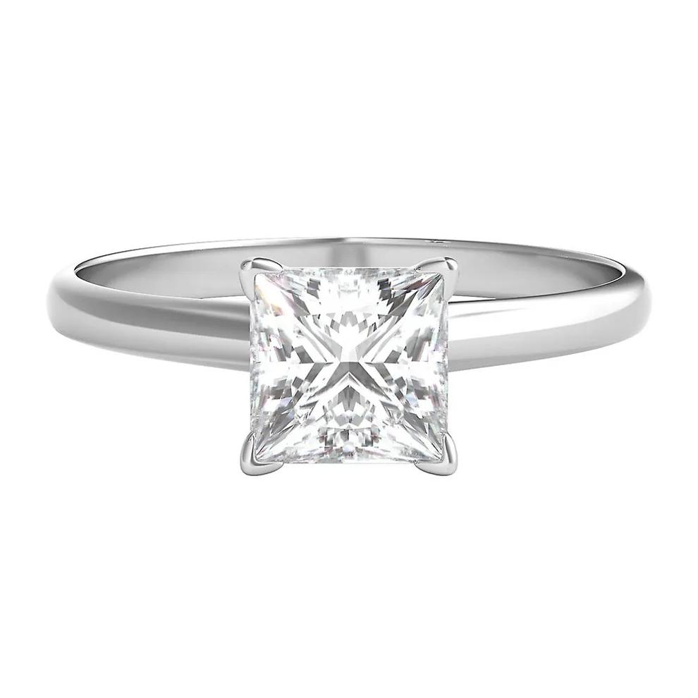 Princess-Cut Diamond Solitaire Engagement Ring – Image 1 of 1
