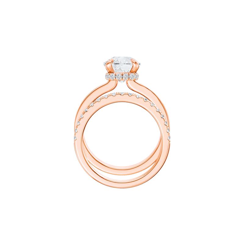 Lab Grown Diamond Elongated Cushion-Cut Engagement Ring in 14K Rose Gold (4 ct. tw.) – Image 2 of 5