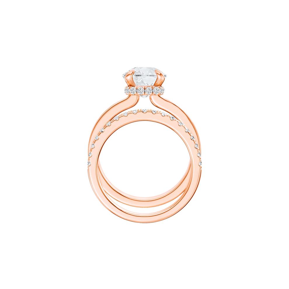 Lab Grown Diamond Elongated Cushion-Cut Engagement Ring in 14K Rose Gold (4 ct. tw.) – Image 2 of 5