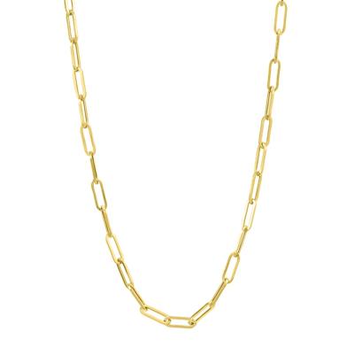 Paperclip Chain Necklace in 14K Yellow Gold, 3.15mm, 18"