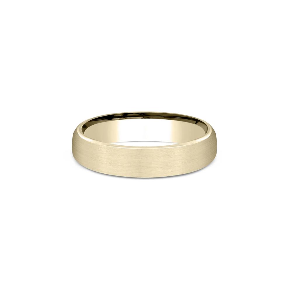 Flat Satin Finish Band in 10K Yellow Gold, 4.5MM – Image 1 of 3