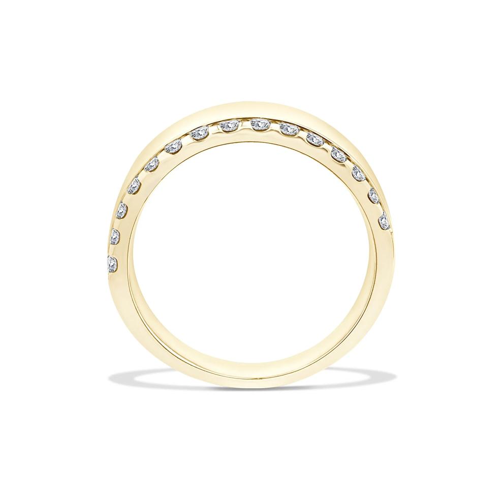Lab Grown Diamond Single Row Bold Anniversary Band in 10K Yellow Gold (3/8 ct. tw.) – Image 2 of 4