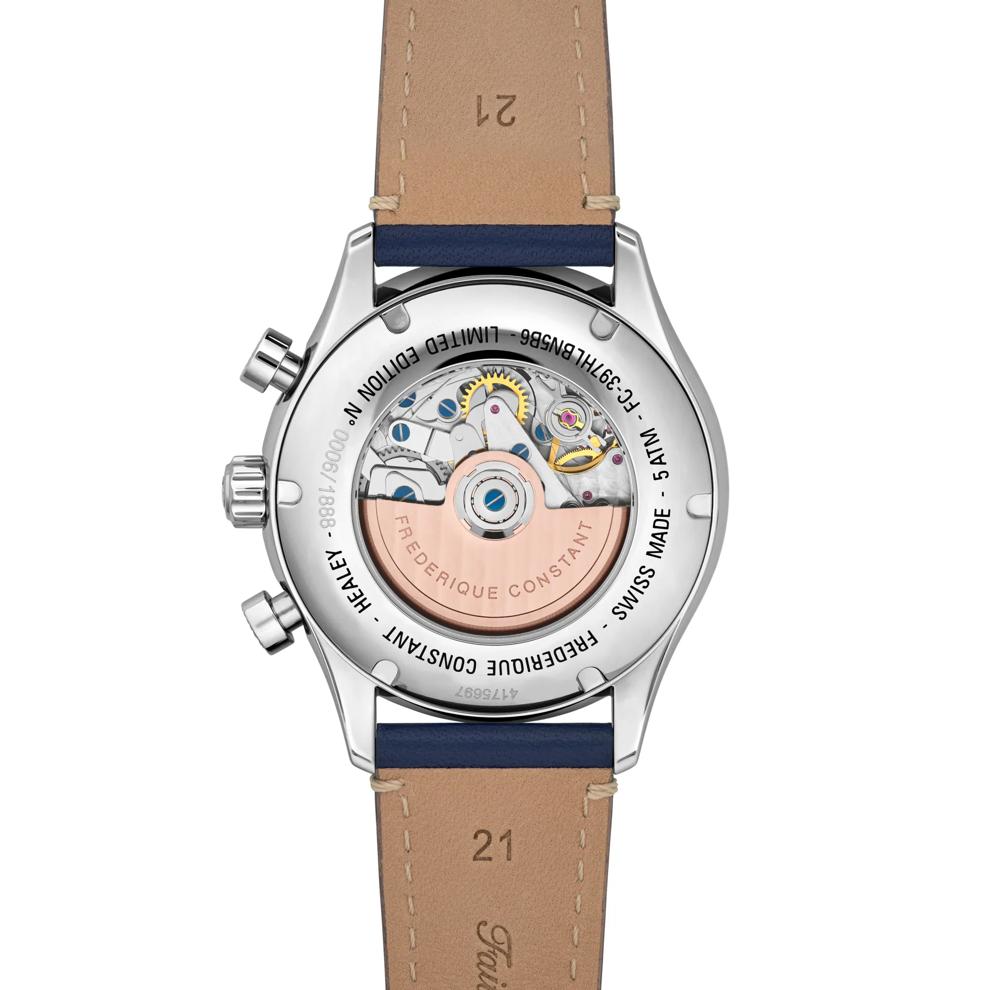 Men's Classics Vintage Rally Healey Chronograph Watch in Blue Leather – Image 2 of 4