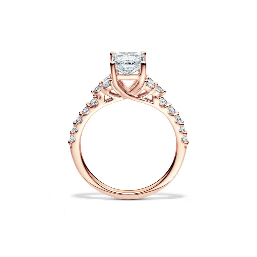 Lab Grown Diamond Radiant-Cut Engagement Ring in 14K Rose Gold (2 ct. tw.) – Image 2 of 4