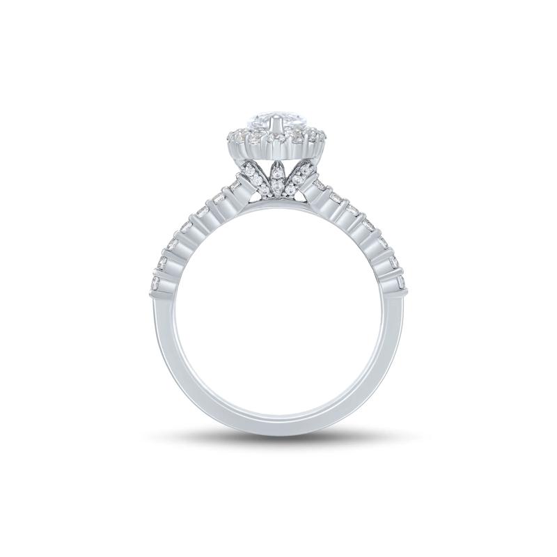 Lab Grown Diamond Marquise Engagement Ring in 14K White Gold &#40;1 3/4 ct. tw.&#41; – Image 2 of 4