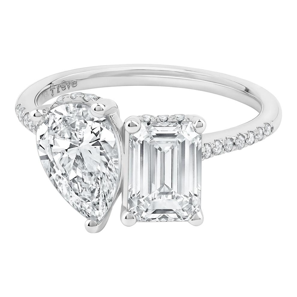 Gianna Lab Grown Diamond Toi et Moi Engagement Ring in Platinum (3 1/4 ct. tw.) – Image 5 of 5