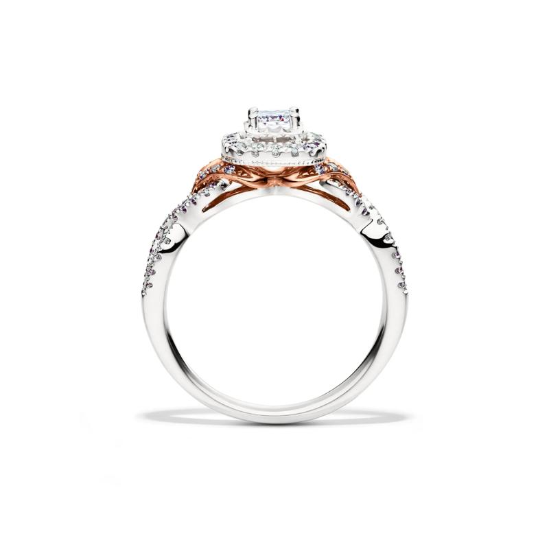 Engagement Ring With 0.8 Ct Diamond In Rose Gold - Foto 13