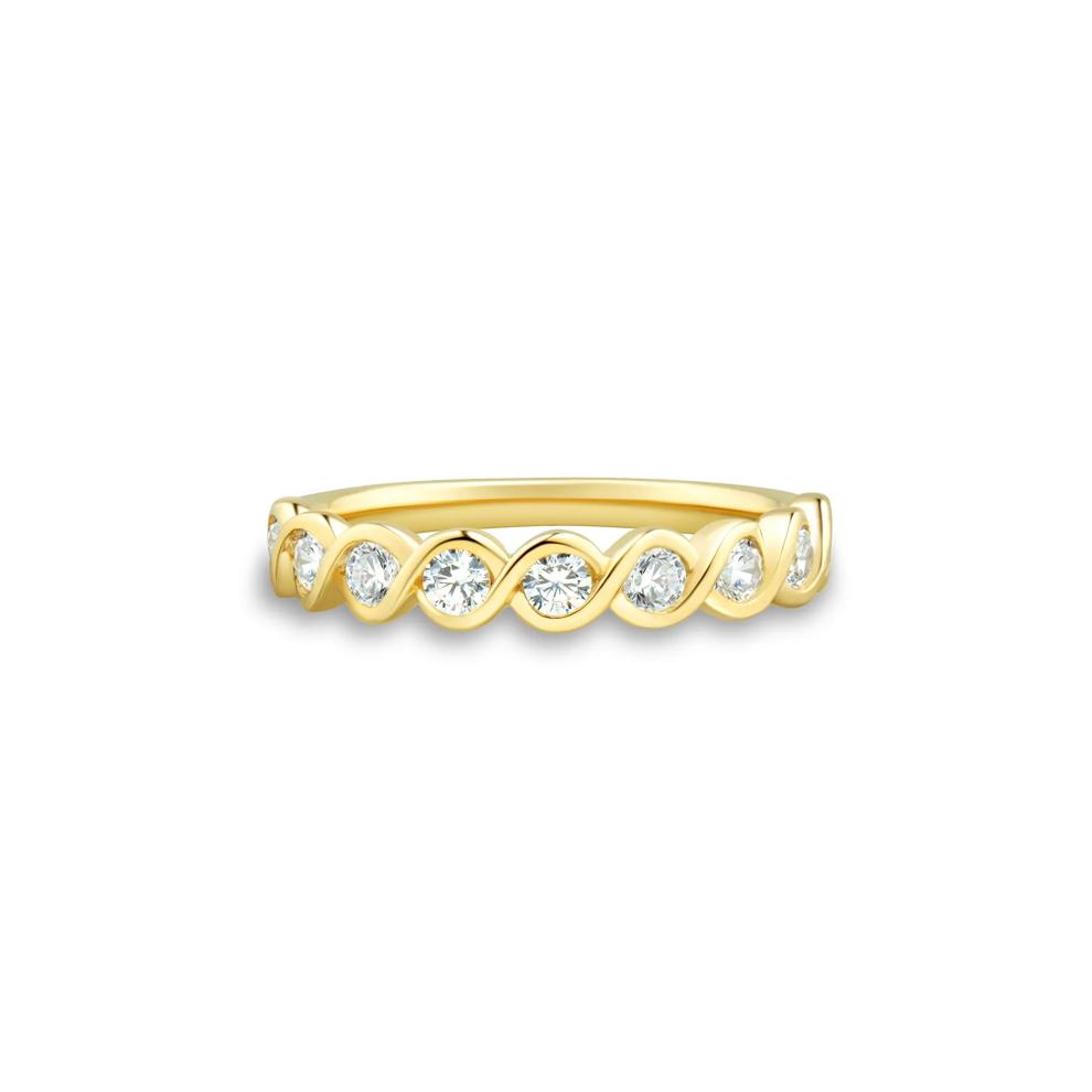 Lab Grown Diamond Band in 10K Yellow Gold (1/2 ct. tw.) – Image 1 of 3