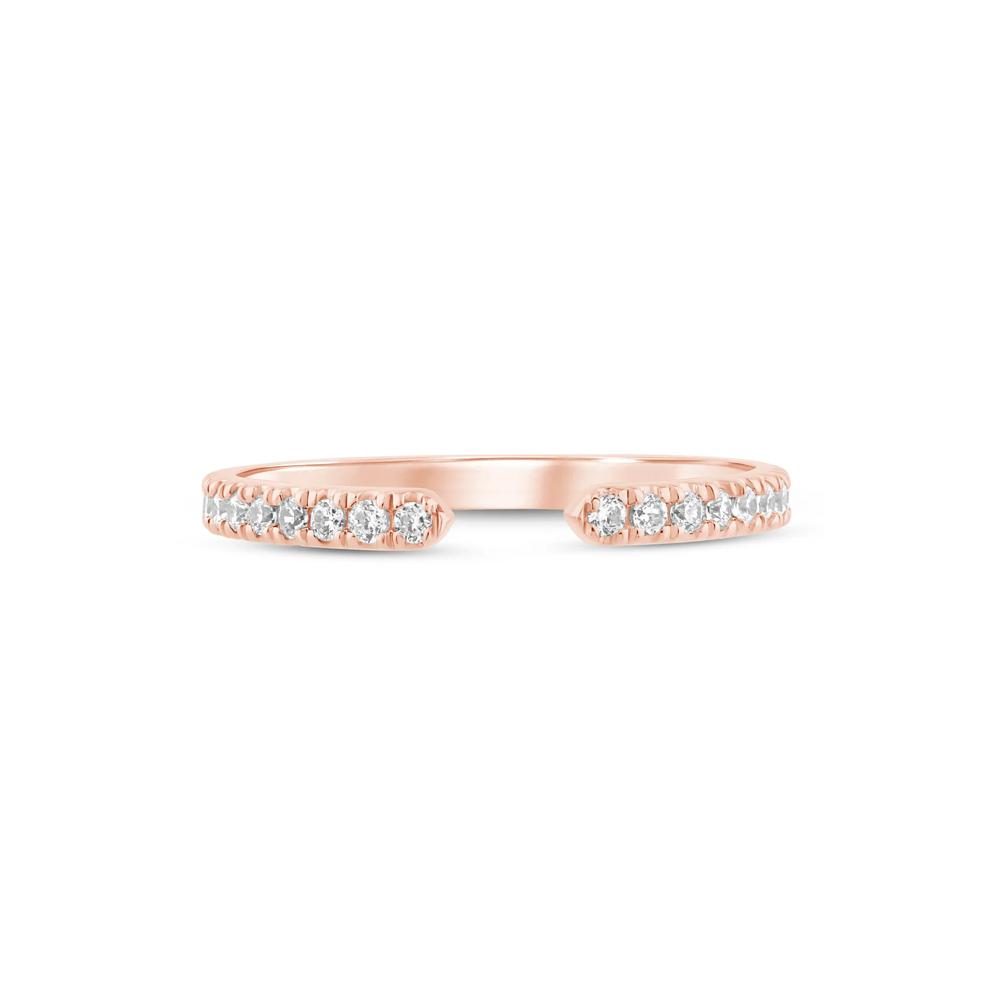 Lab Grown Diamond Open Band in 14K Rose Gold (1/4 ct. tw.) – Image 1 of 3