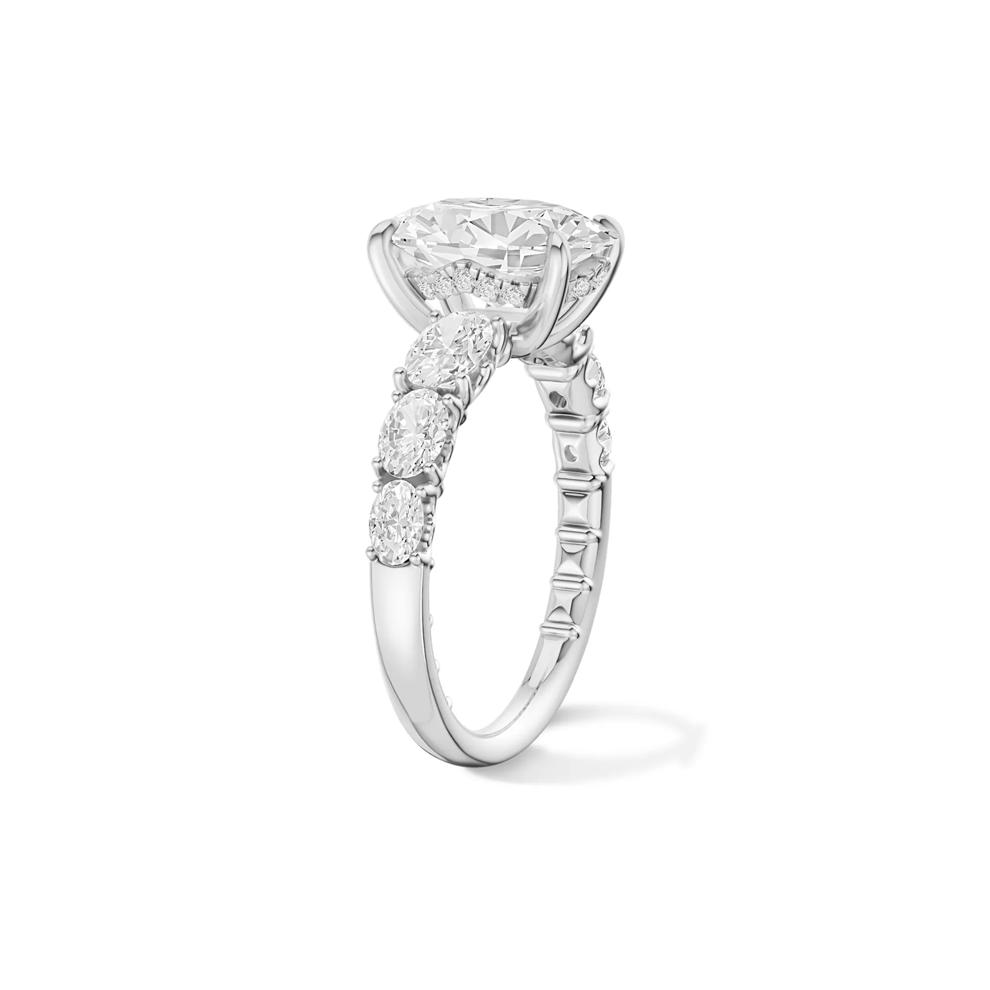 Matilda Lab Grown Diamond Oval Engagement Ring in Platinum (3 5/8 ct. tw.) – Image 3 of 4