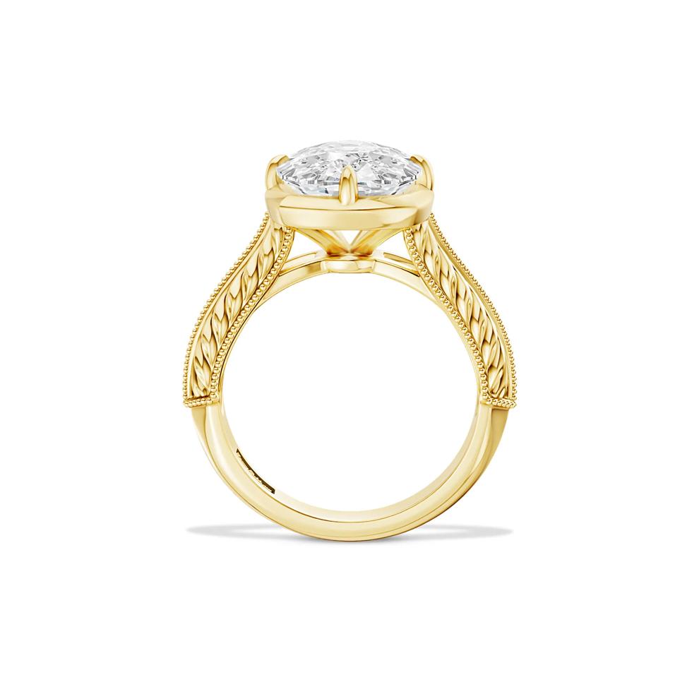 Lana Lab Grown Diamond Elongated Cushion-Cut Solitaire Engagement Ring in 18K Yellow Gold (5 ct.) – Image 4 of 4