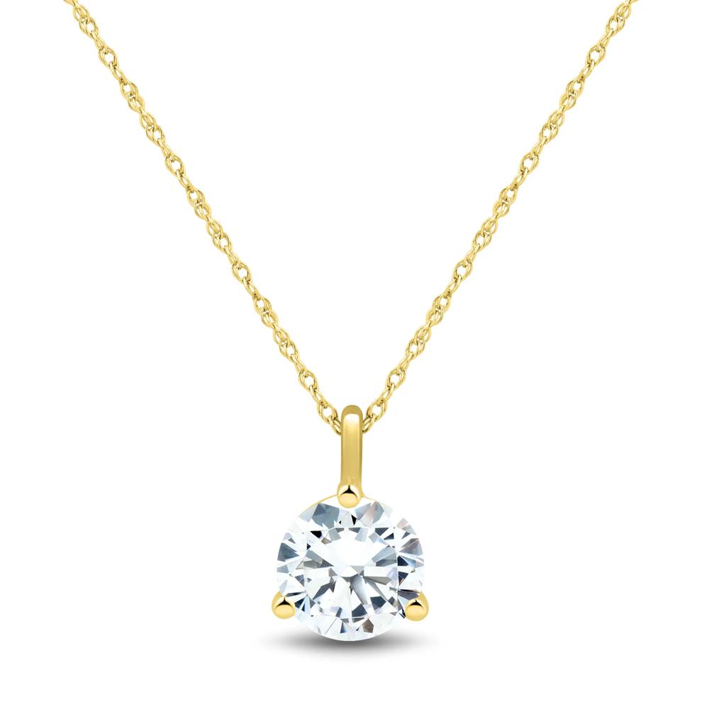 Lab Grown Diamond Pendant and Earring Box Set in 10K Yellow Gold (2 1/2 ct. tw.) – Image 3 of 5
