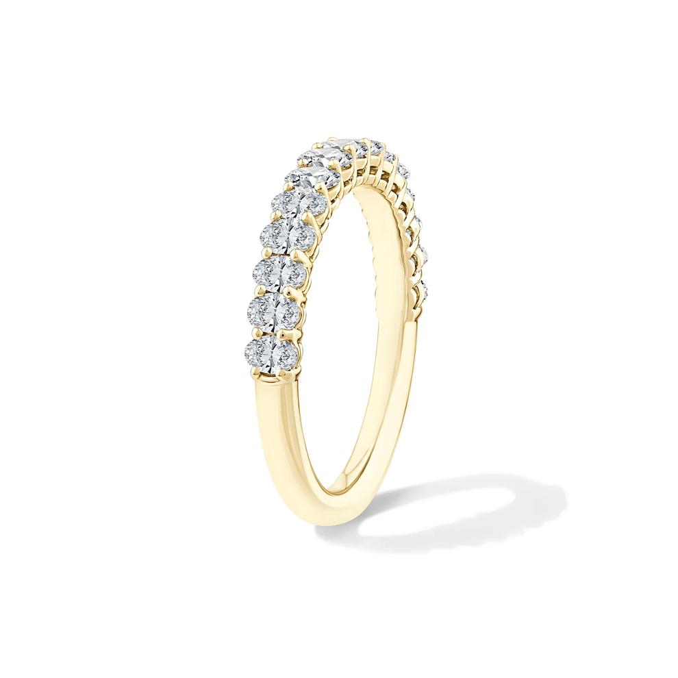 Lab Grown Diamond Oval Anniversary Band in 14K Yellow Gold (1 ct. tw.) – Image 3 of 4