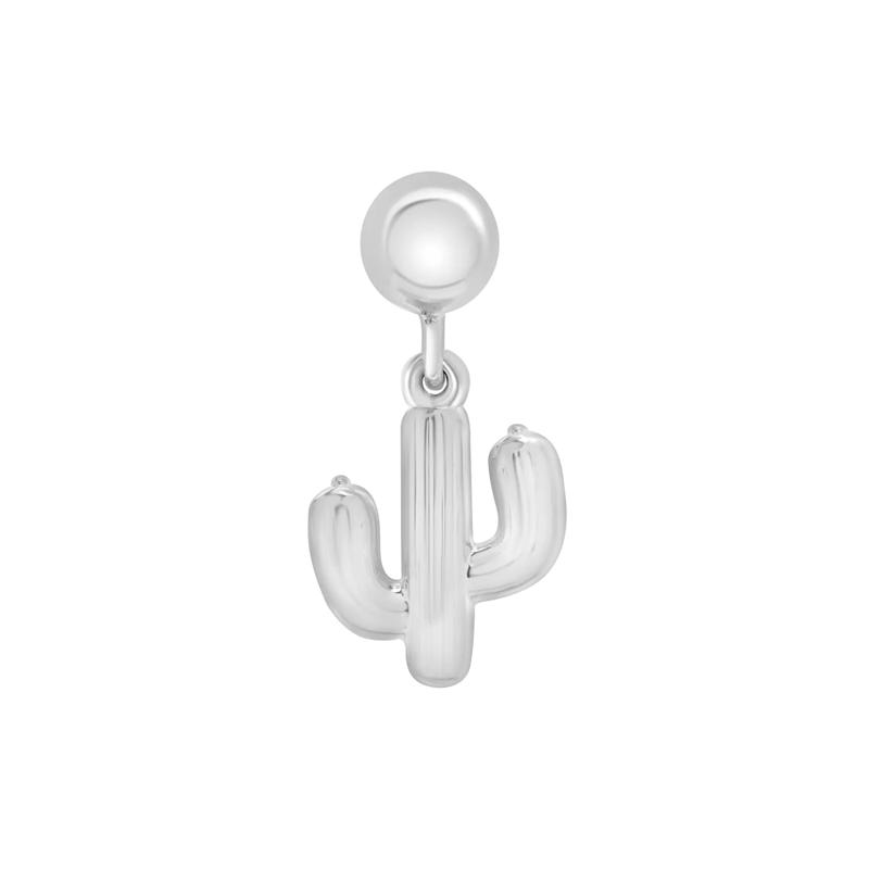 Cactus Bead Charm in Sterling Silver – Image 3 of 3