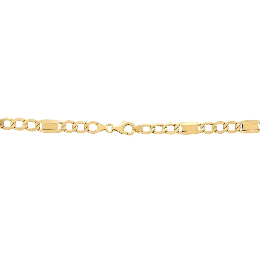 Hollow Mariner Chain in 10K Yellow Gold, 6.7MM, 22" – Image 2 of 2
