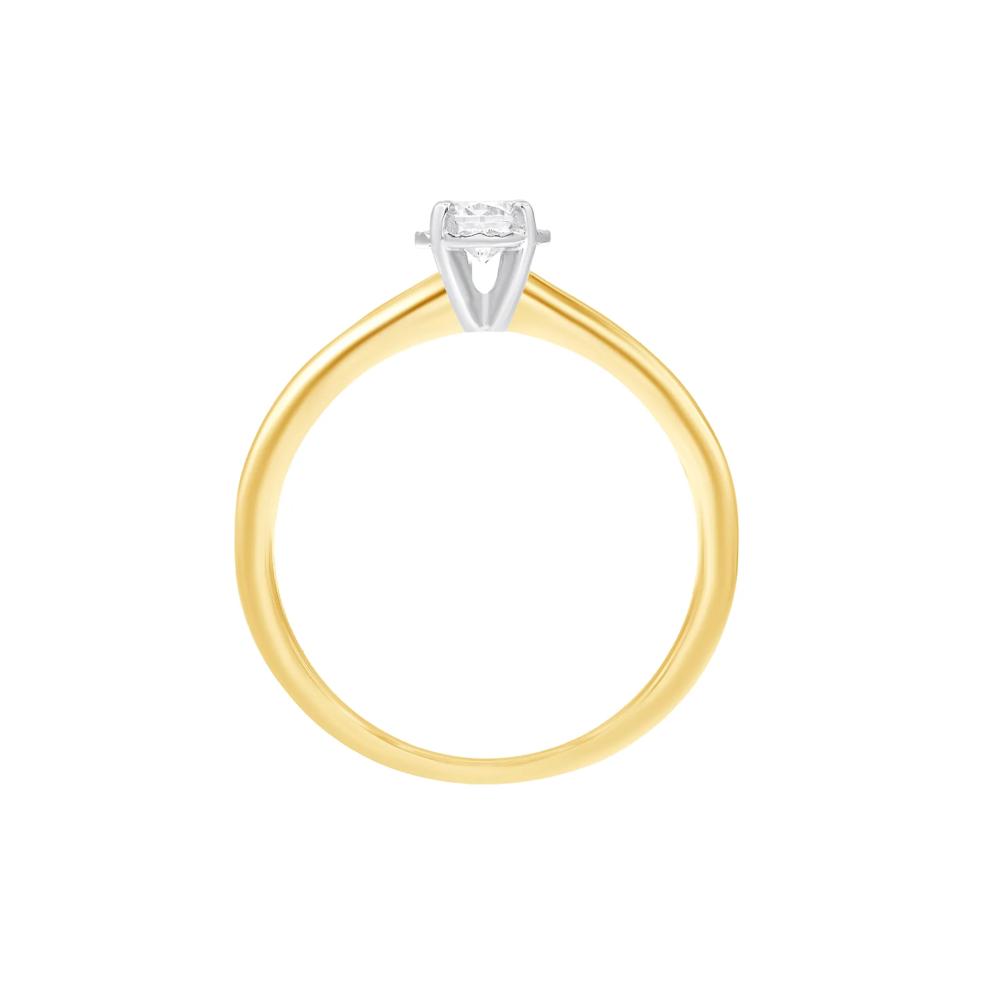 Diamond Solitaire Engagement Ring in 14K Yellow Gold (1/4 ct. tw.) – Image 2 of 3