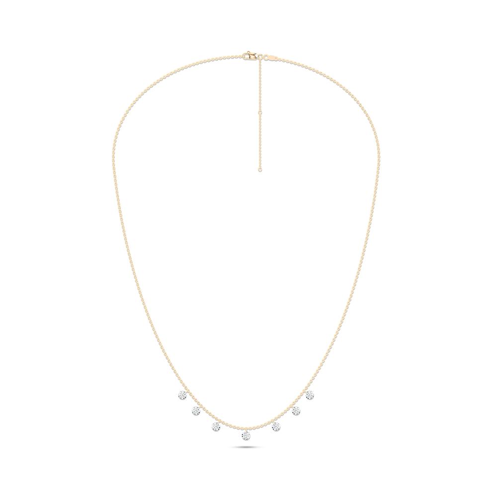 Lab Grown Diamond Pierced Station Necklace in 14K Yellow Gold (1 1/2 ct. tw.) – Image 3 of 4