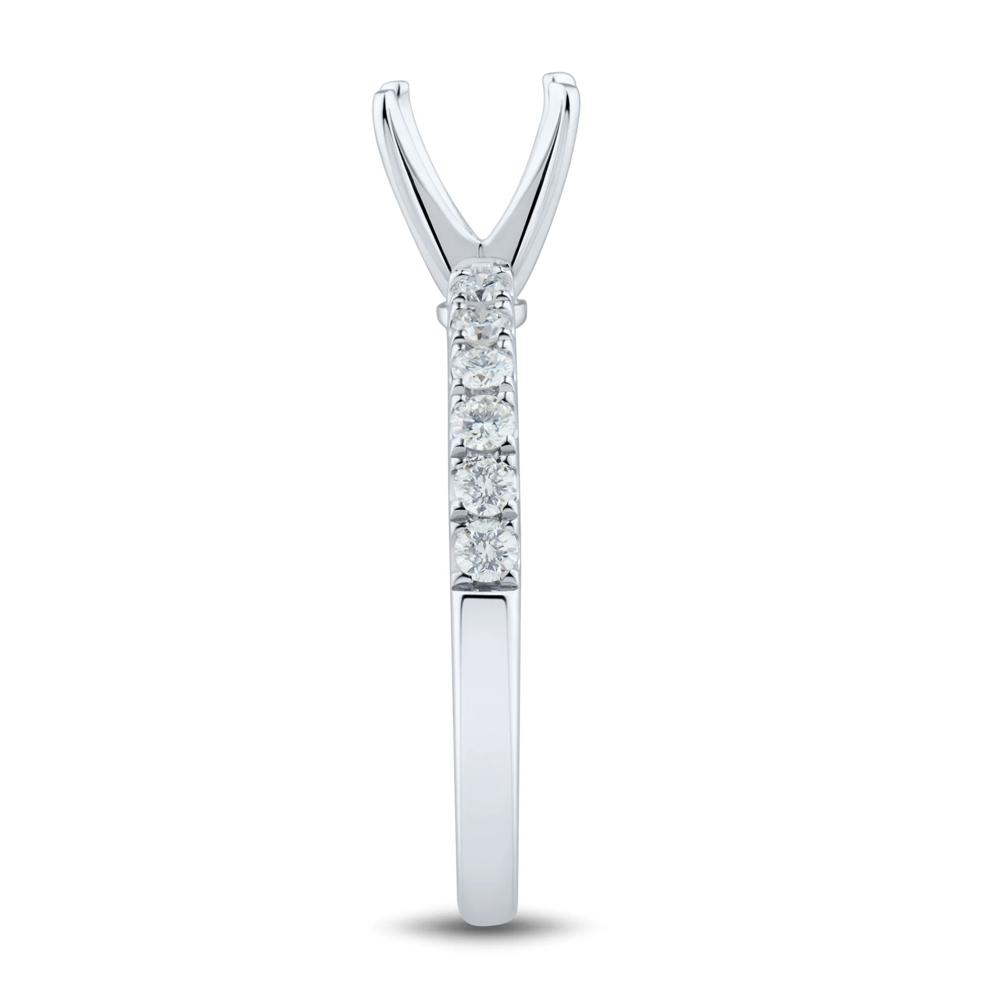 Lab Grown Diamond Semi-Mount Engagement Ring in 14K White Gold (1/3 ct. tw.)  (Setting Only) – Image 6 of 6