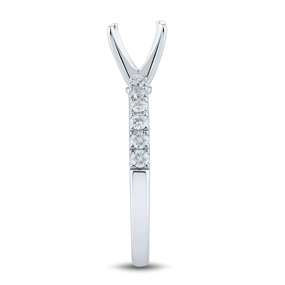 Lab Grown Diamond Semi-Mount Engagement Ring in 14K White Gold (1/3 ct. tw.)  (Setting Only) – Image 6 of 6