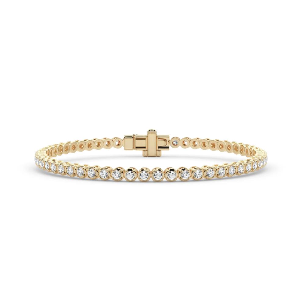 Lab Grown Diamond Tennis Bracelet in 14K Yellow Gold (3 ct. tw.) – Image 1 of 4