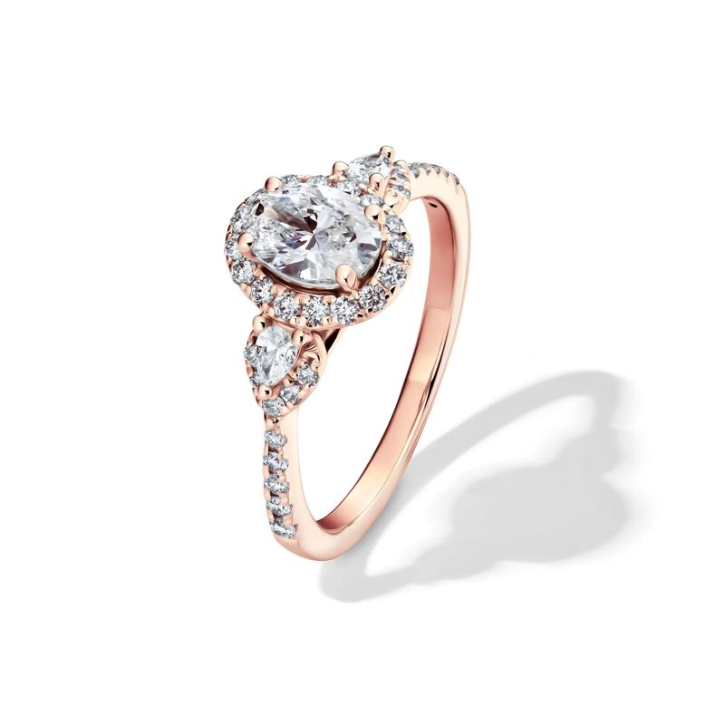 Lab Grown Diamond Oval Engagement Ring in 14K Rose Gold (1 ct. tw.) – Image 4 of 4