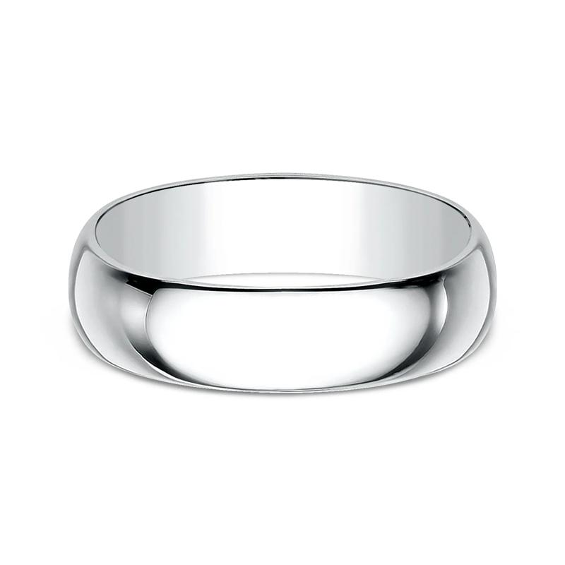 Wedding Band in 10K White Gold, 7MM – Image 1 of 3