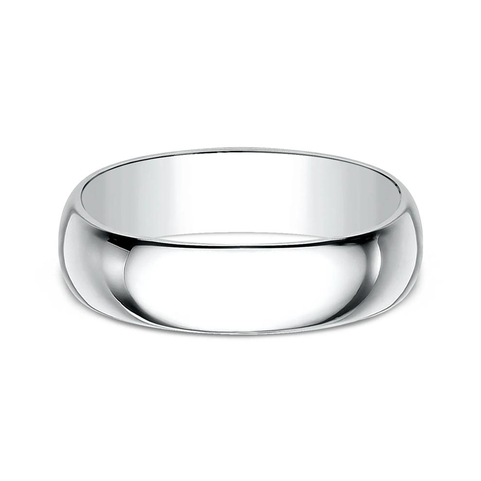 Wedding Band in 10K White Gold, 7MM – Image 1 of 3