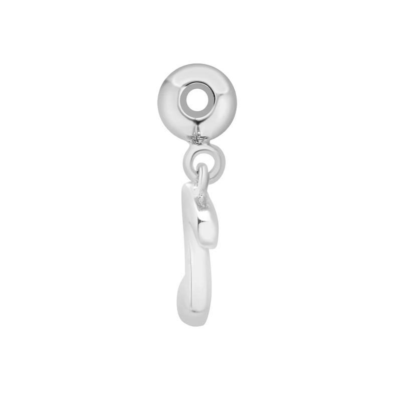 Music Note Bead Charm in Sterling Silver – Image 2 of 3