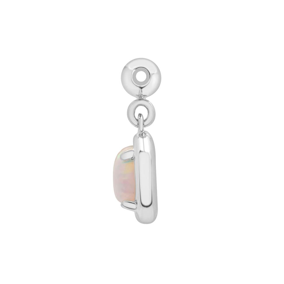 Lab-Created Opal Birthstone Bead Charm in Sterling Silver – Image 2 of 3