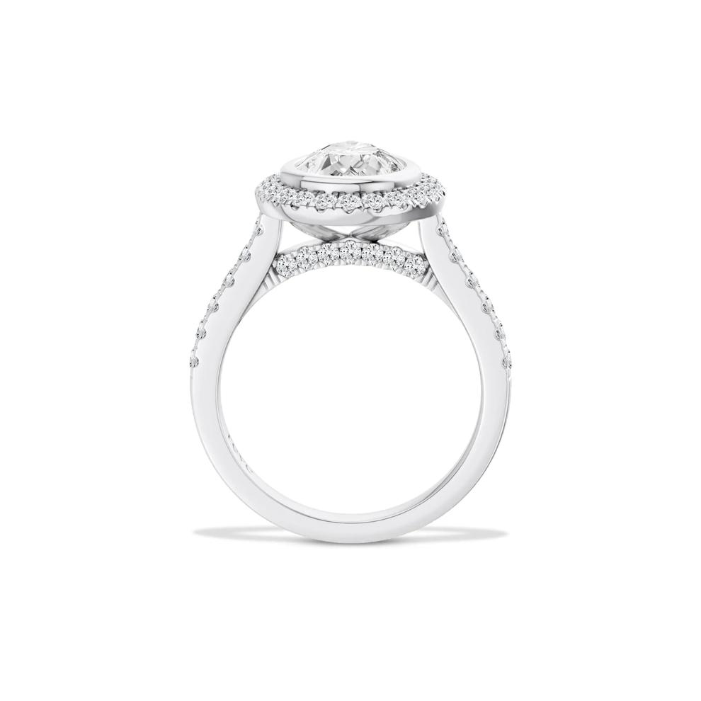 Jude Lab Grown Diamond Pear-Shaped Halo Engagement Ring in Platinum (2 5/8 ct. tw.) – Image 2 of 4
