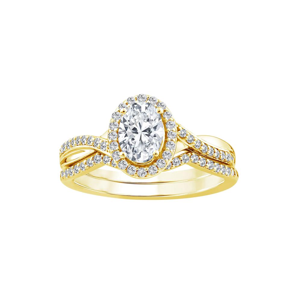 Lab Grown Diamond Engagement Ring Set in 10K Yellow Gold (1 ct. tw.) – Image 1 of 3