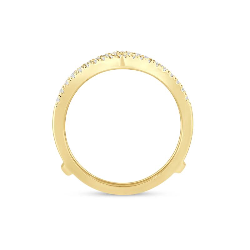 Lab Grown Diamond Chevron Ring Insert in 14K Yellow Gold &#40;1/4 ct. tw.&#41; – Image 2 of 3