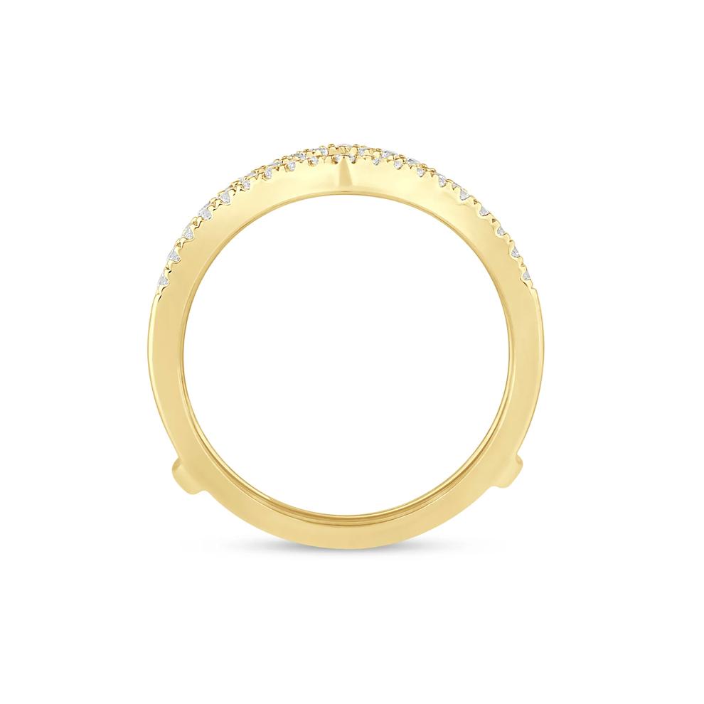 Lab Grown Diamond Chevron Ring Insert in 14K Yellow Gold (1/4 ct. tw.) – Image 2 of 3