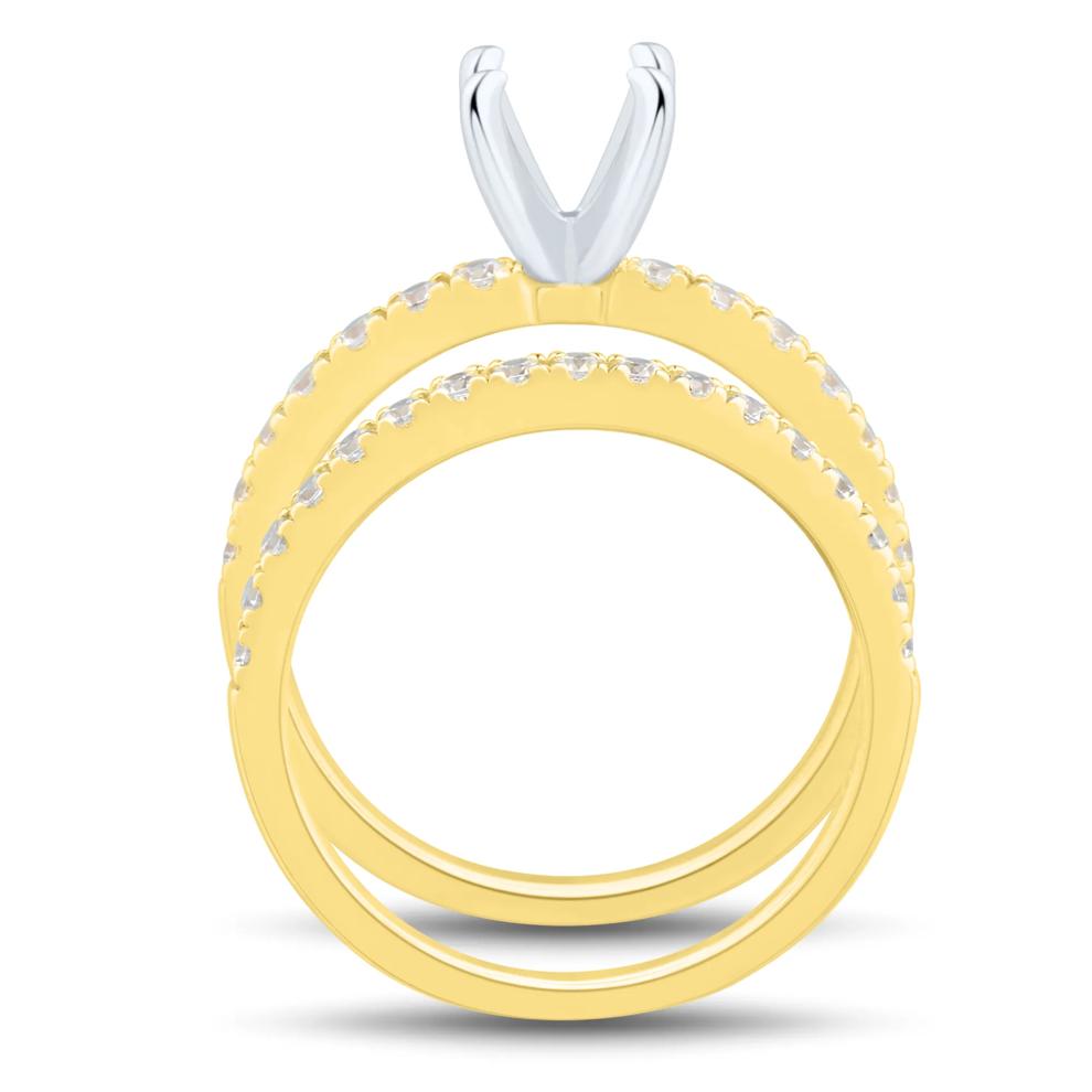 1/2 ct. tw. Brilliant-Cut Diamond Semi-Mount Engagement Ring in 14k Yellow Gold (Setting Only)  – Image 3 of 8