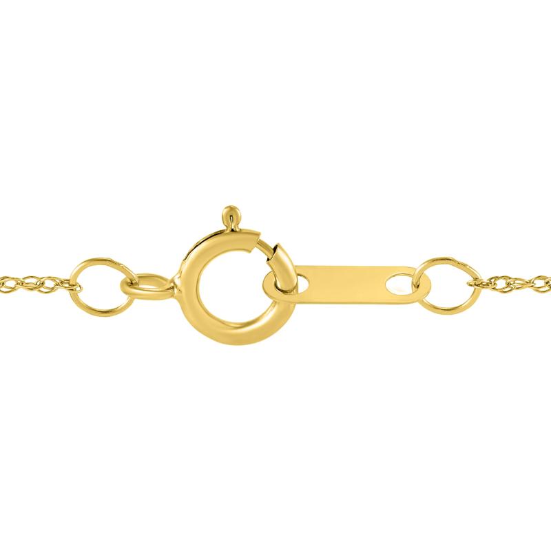 Lab Grown Diamond Heart Pendant in 10K Gold – Image 3 of 3