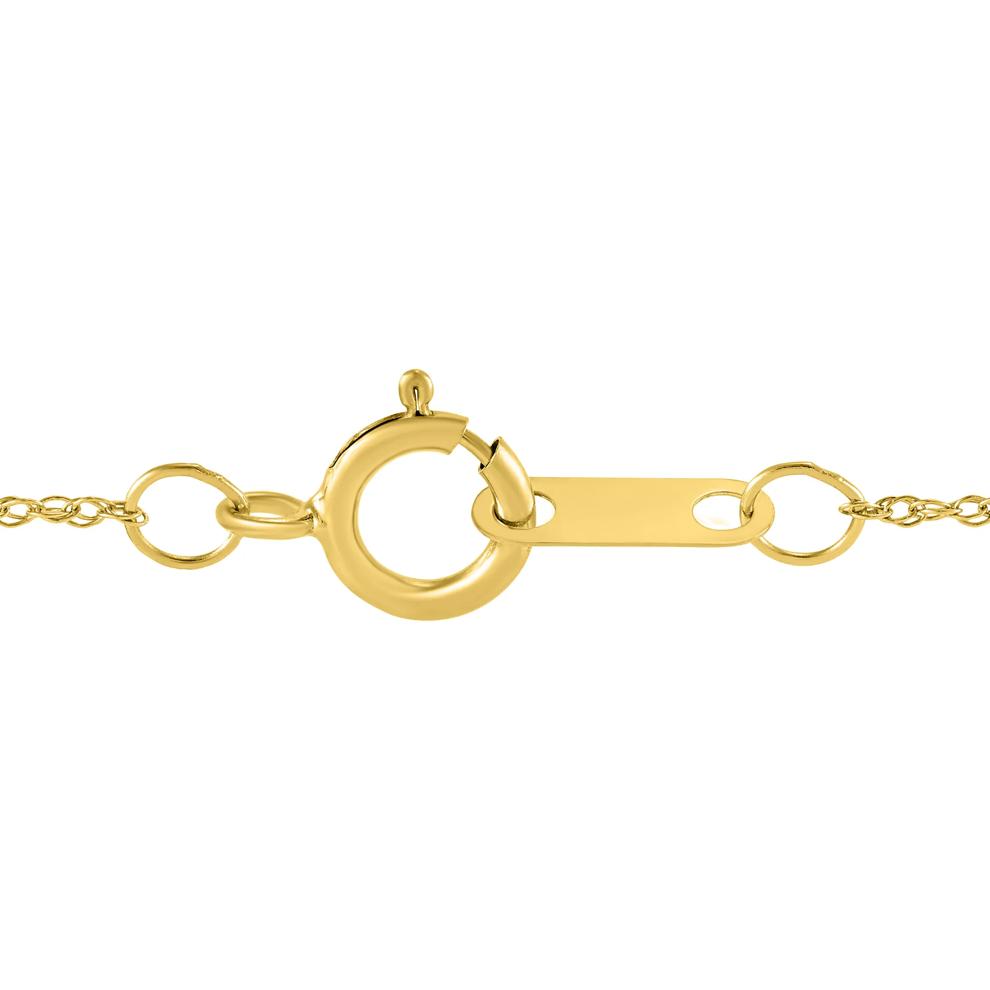 Lab Grown Diamond Heart Pendant in 10K Gold – Image 3 of 3