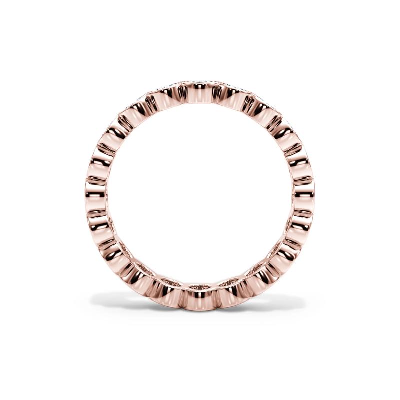Diamond Oval Bezel Eternity Band in 14K Rose Gold &#40;2 ct. tw.&#41; – Image 2 of 4