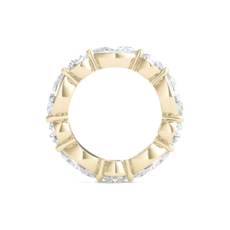 Round and Marquise-Cut Diamond Eternity Band in 14k Yellow Gold &#40;5 ct. tw.&#41;  – Image 2 of 3