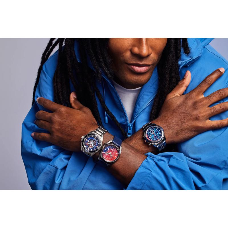 Men&#39;s Spider-Man Watch in Stainless Steel, 44MM – Image 4 of 4