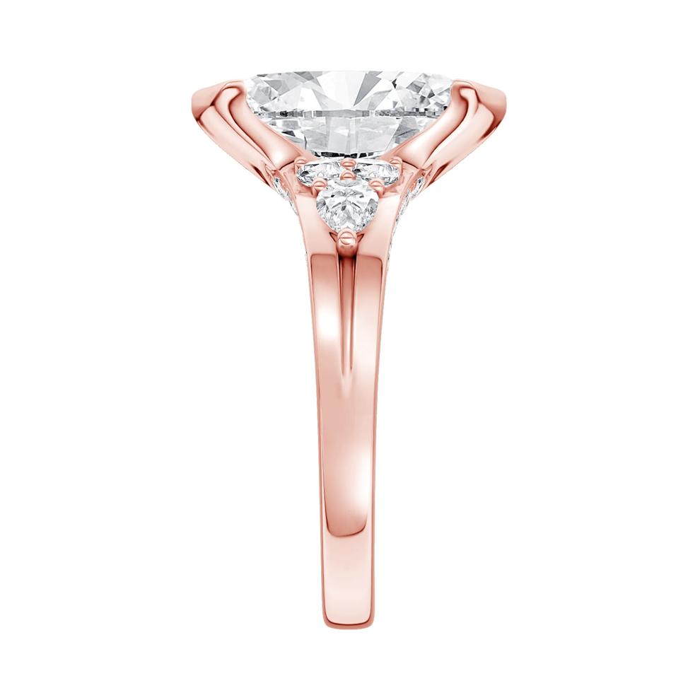 Lab Grown Diamond Marquise Center Engagement Ring in 14K Rose Gold (2 1/2 ct. tw.) – Image 3 of 5