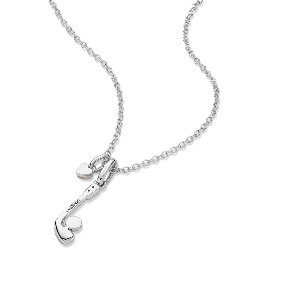 Lab Grown Diamond Accent Golf Club Pendant in Sterling Silver &amp; 10K Rose Gold – Image 5 of 5