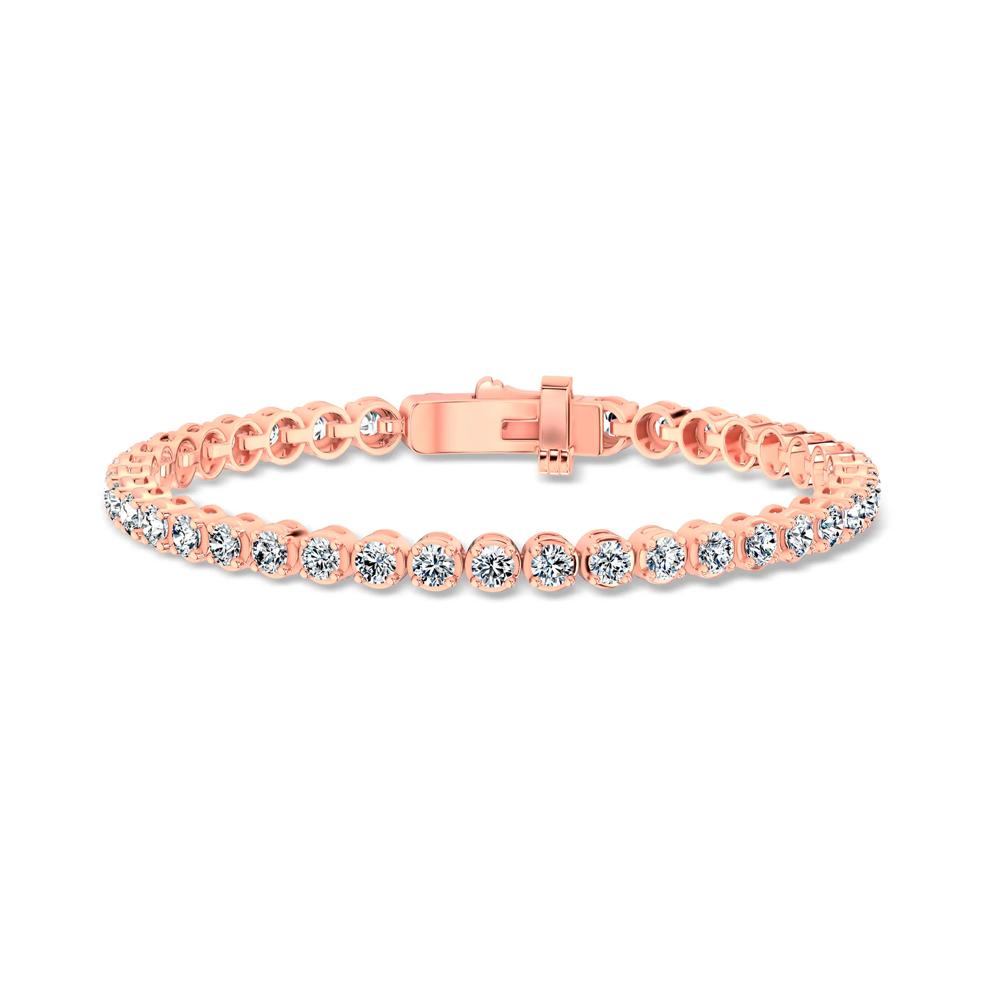 Diamond Tennis Bracelet in 10K Rose Gold, 7" (3 ct. tw.) – Image 1 of 2
